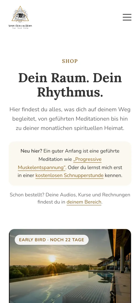 Shop-Übersicht (Handy-Ansicht)